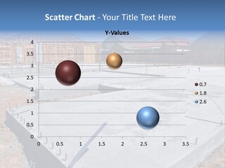 A House Being Built With A Lot Of Concrete PowerPoint Template