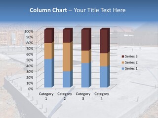 A House Being Built With A Lot Of Concrete PowerPoint Template