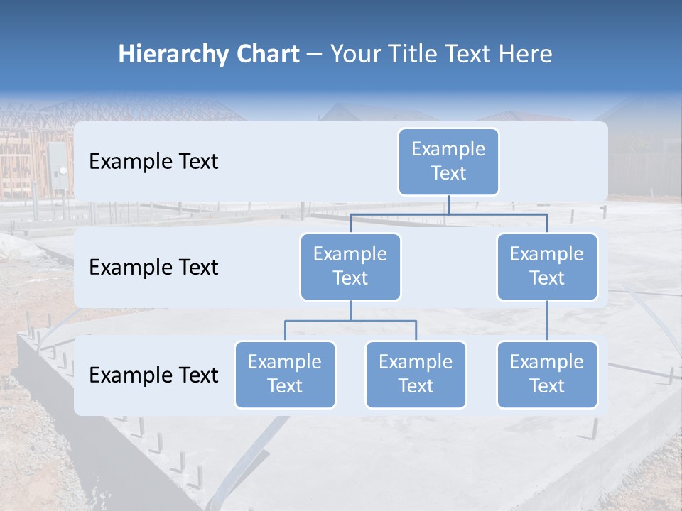 A House Being Built With A Lot Of Concrete PowerPoint Template