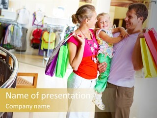 Girl Daughter Sales PowerPoint Template