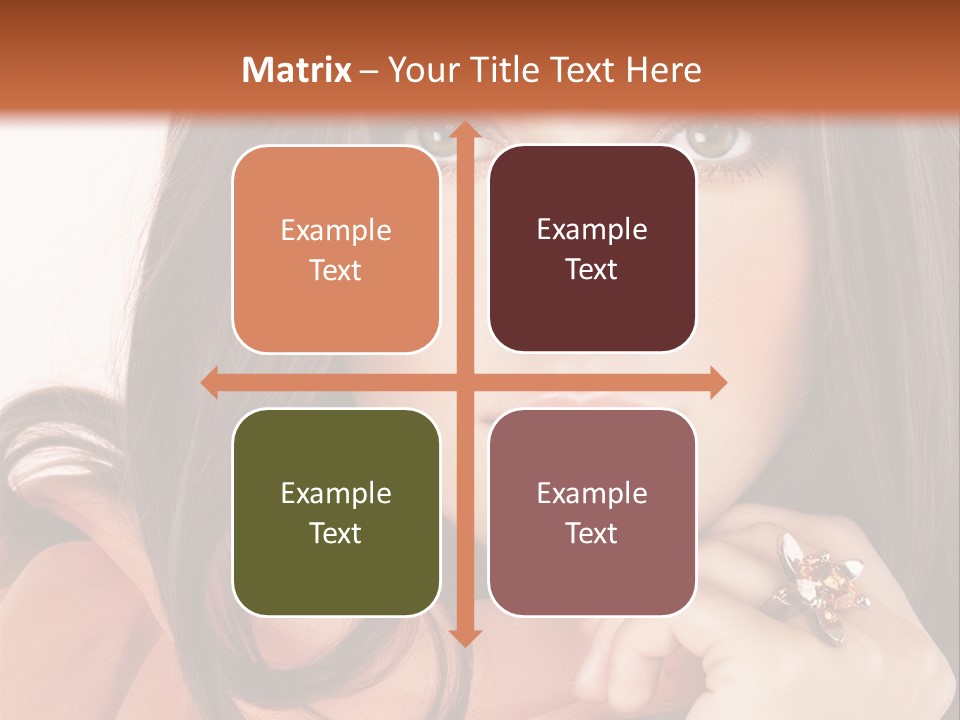 Portrait Hair Female PowerPoint Template