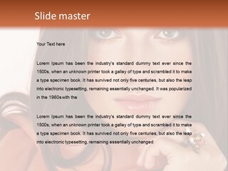 Portrait Hair Female PowerPoint Template