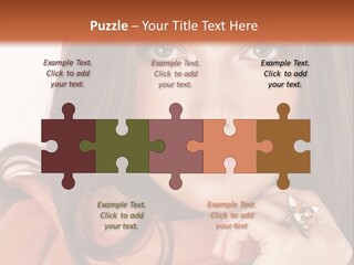 Portrait Hair Female PowerPoint Template