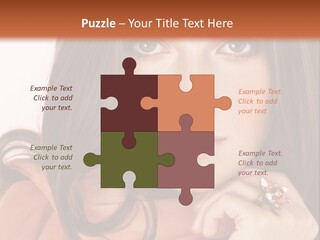 Portrait Hair Female PowerPoint Template