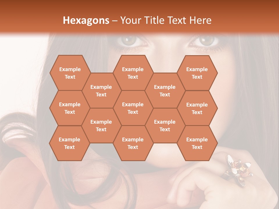 Portrait Hair Female PowerPoint Template