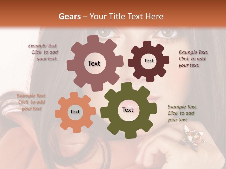 Portrait Hair Female PowerPoint Template
