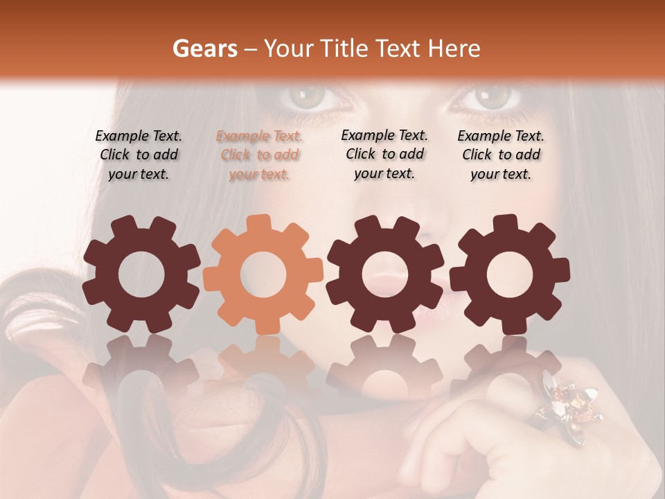 Portrait Hair Female PowerPoint Template