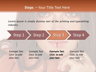 Portrait Hair Female PowerPoint Template