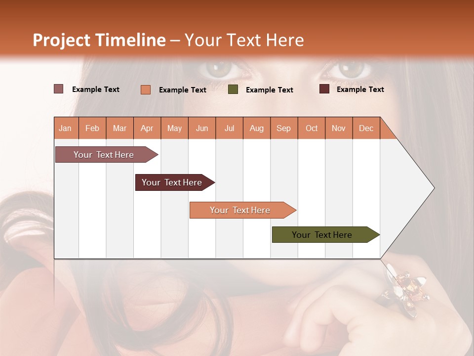 Portrait Hair Female PowerPoint Template