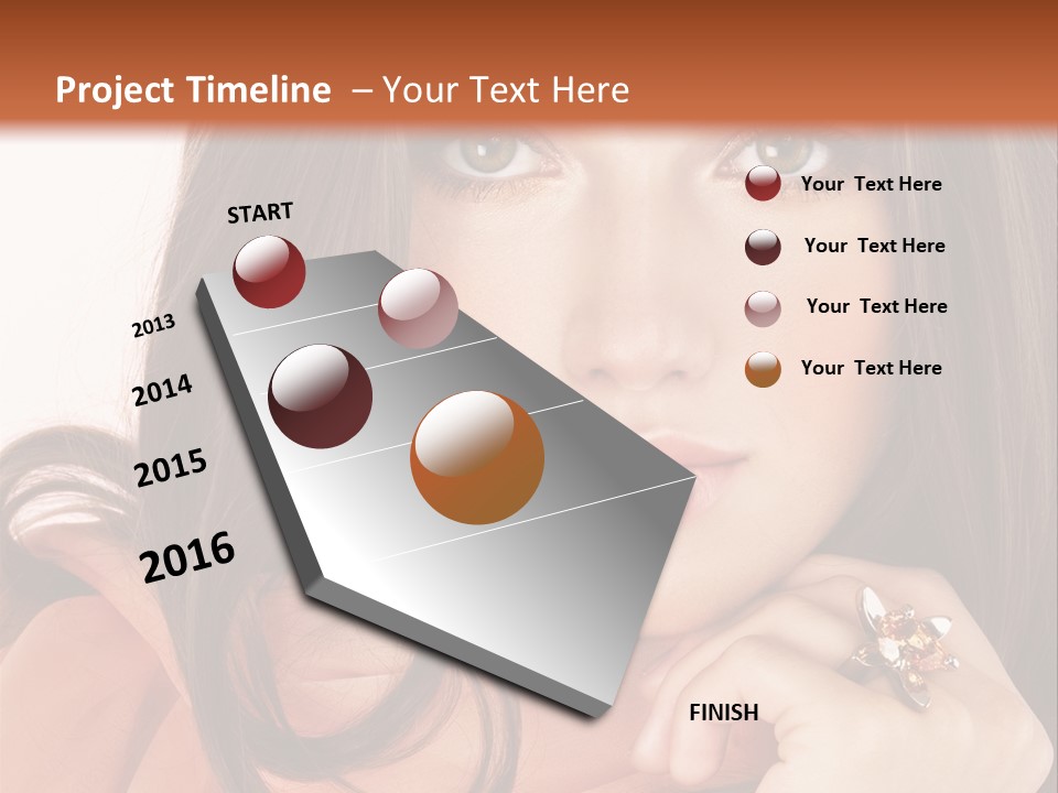 Portrait Hair Female PowerPoint Template