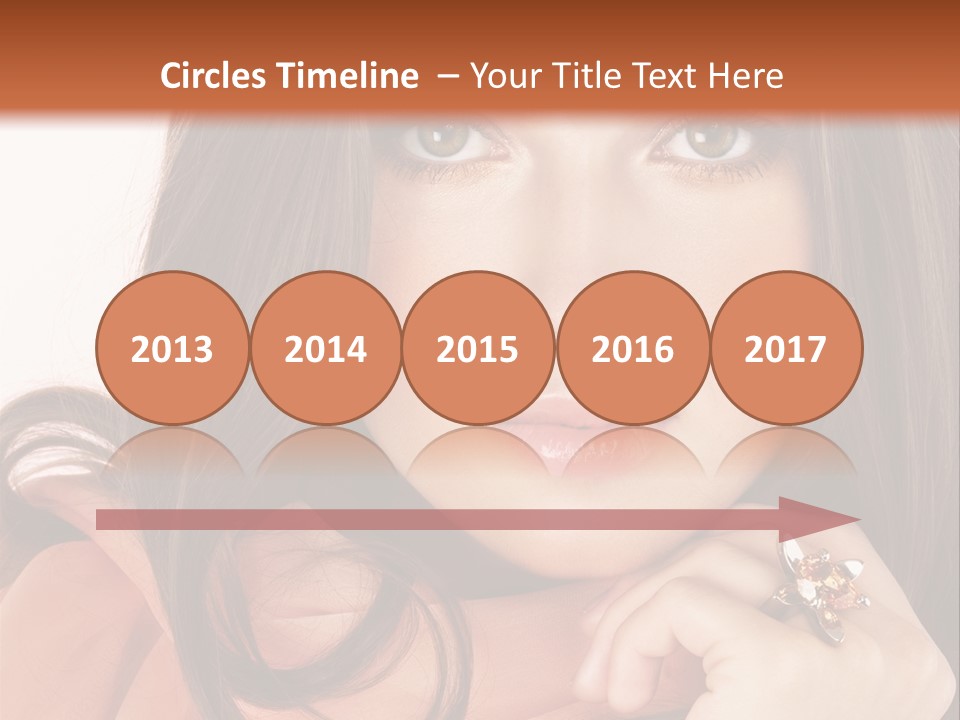 Portrait Hair Female PowerPoint Template