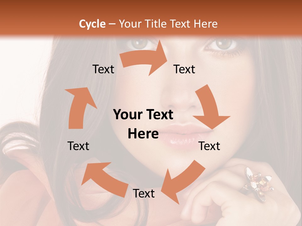 Portrait Hair Female PowerPoint Template