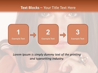 Portrait Hair Female PowerPoint Template