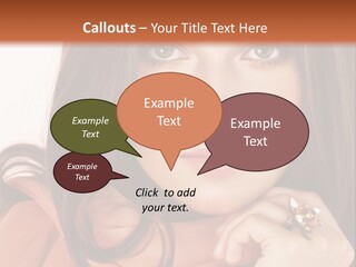 Portrait Hair Female PowerPoint Template