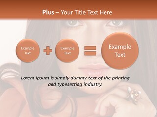 Portrait Hair Female PowerPoint Template