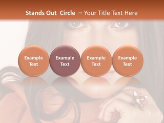 Portrait Hair Female PowerPoint Template