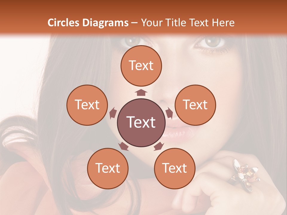 Portrait Hair Female PowerPoint Template