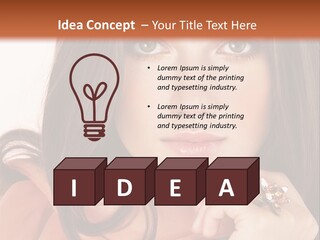 Portrait Hair Female PowerPoint Template
