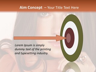 Portrait Hair Female PowerPoint Template
