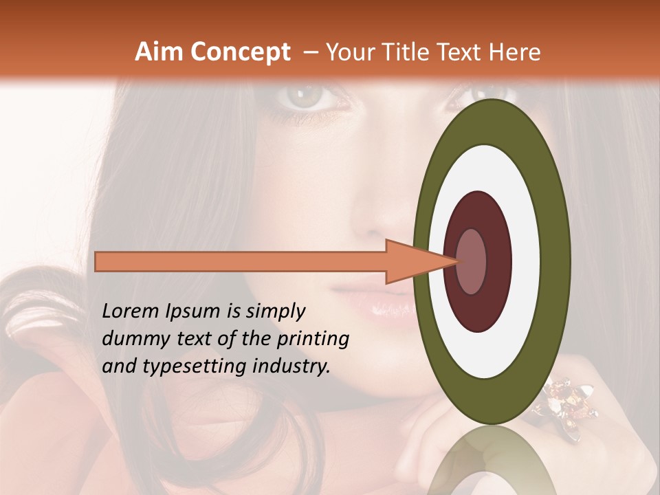 Portrait Hair Female PowerPoint Template
