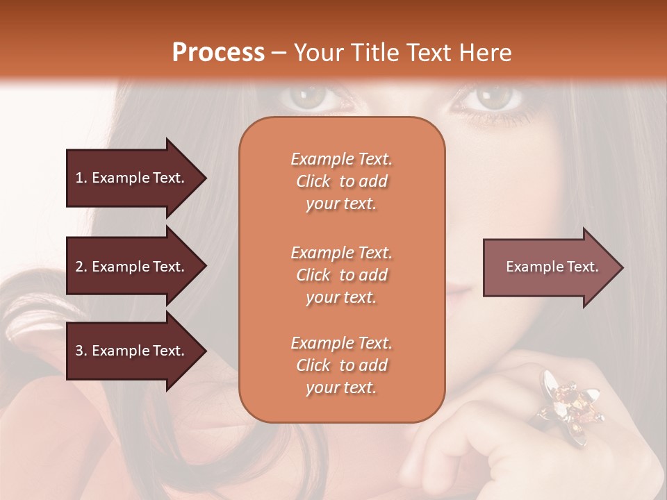 Portrait Hair Female PowerPoint Template