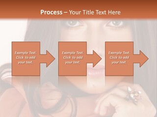 Portrait Hair Female PowerPoint Template