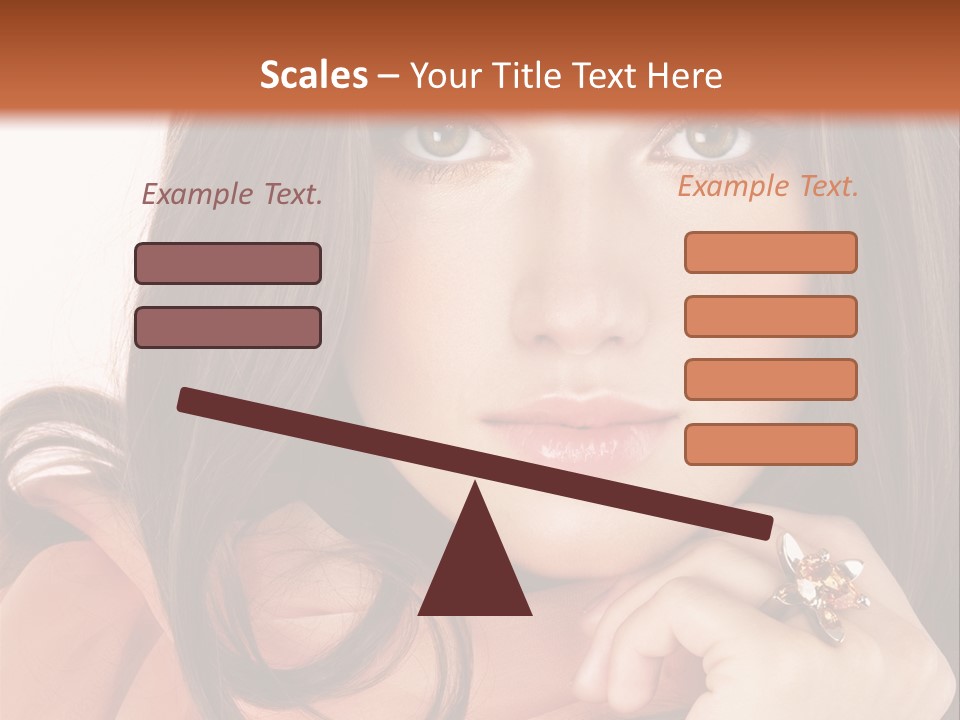 Portrait Hair Female PowerPoint Template
