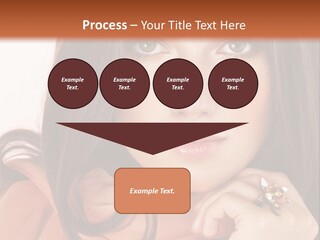Portrait Hair Female PowerPoint Template
