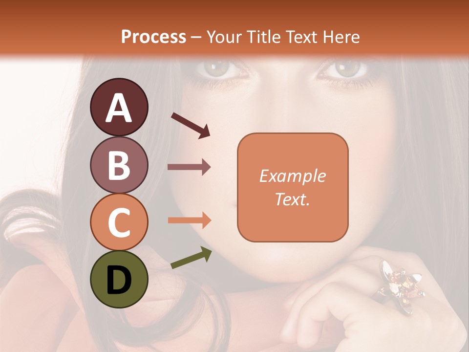 Portrait Hair Female PowerPoint Template