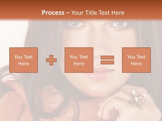 Portrait Hair Female PowerPoint Template