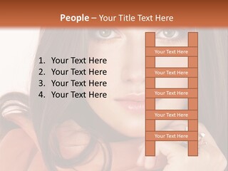 Portrait Hair Female PowerPoint Template