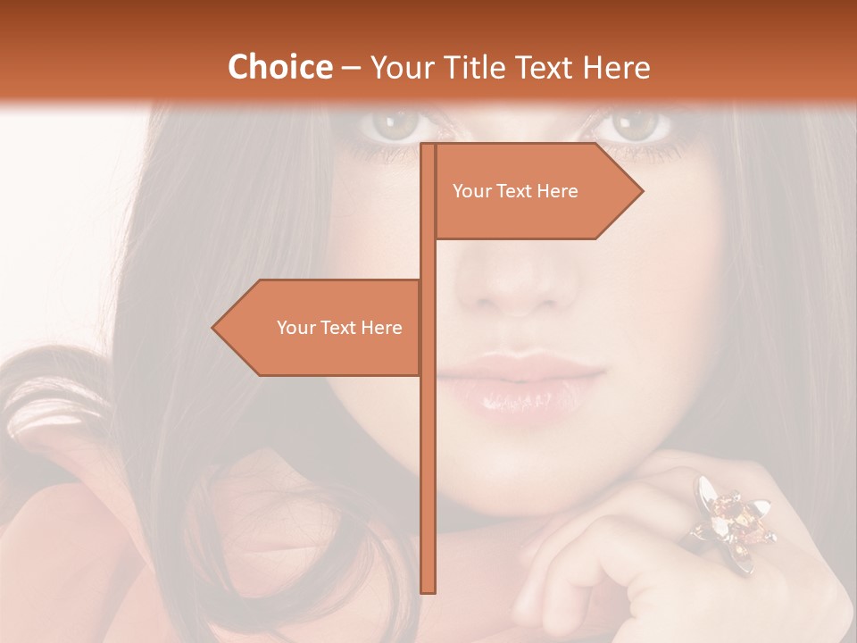 Portrait Hair Female PowerPoint Template