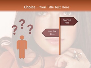 Portrait Hair Female PowerPoint Template