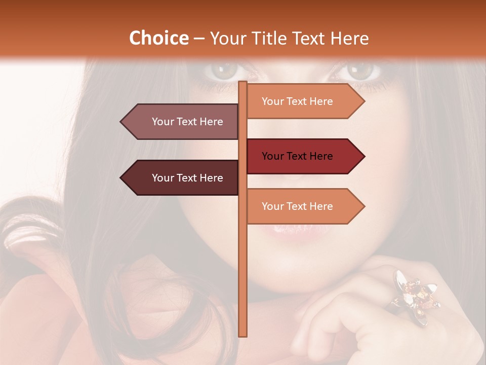 Portrait Hair Female PowerPoint Template