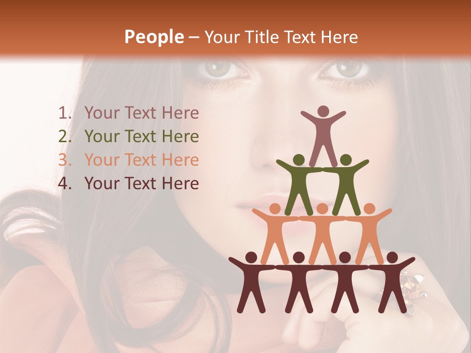 Portrait Hair Female PowerPoint Template