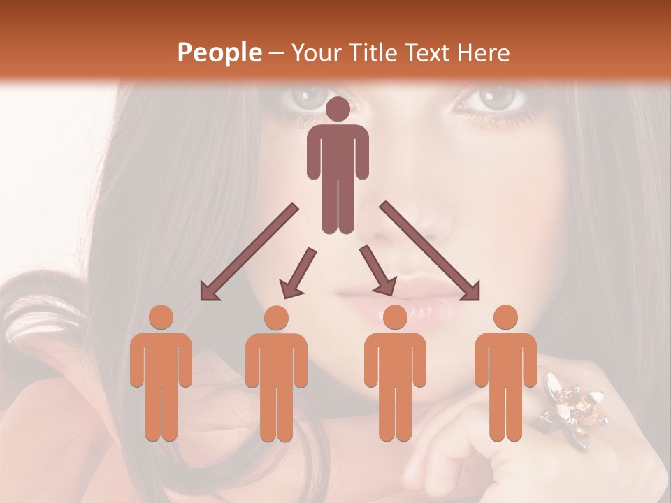 Portrait Hair Female PowerPoint Template