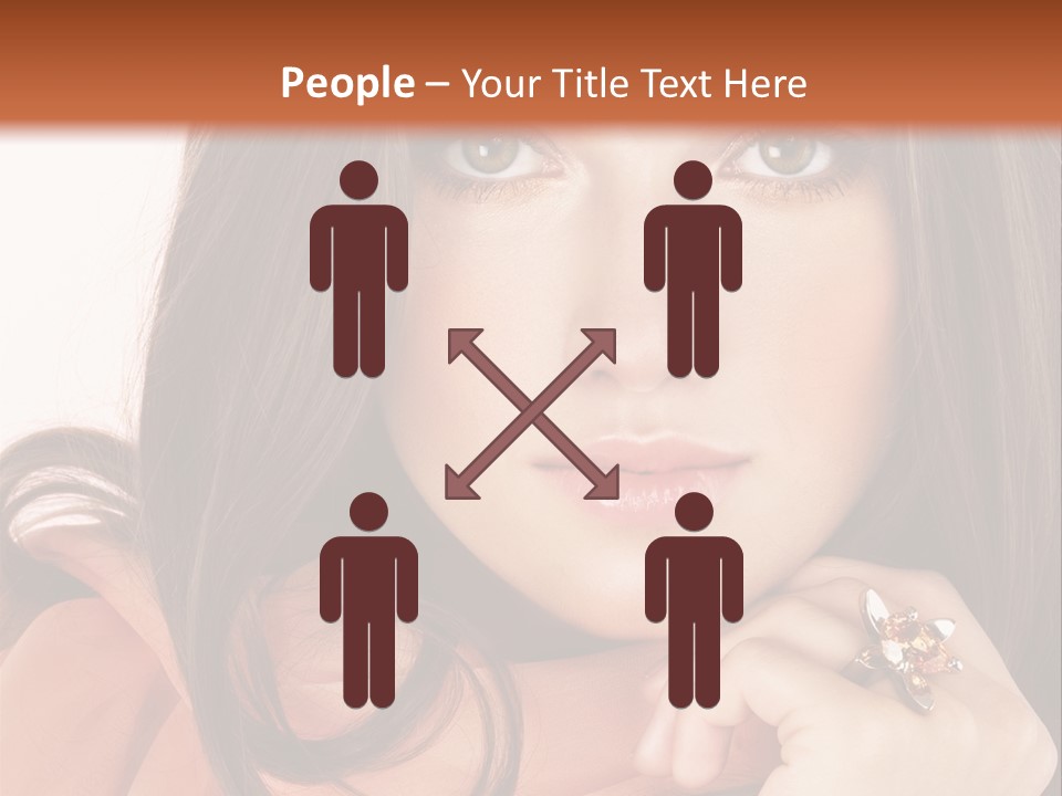 Portrait Hair Female PowerPoint Template