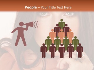 Portrait Hair Female PowerPoint Template