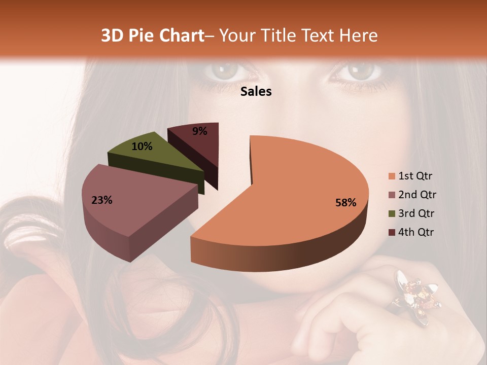 Portrait Hair Female PowerPoint Template