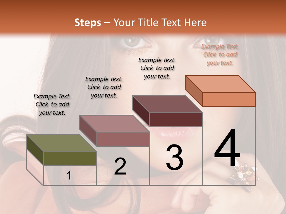 Portrait Hair Female PowerPoint Template
