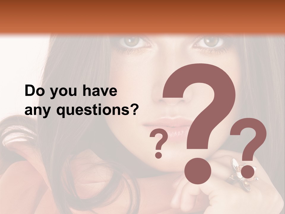 Portrait Hair Female PowerPoint Template