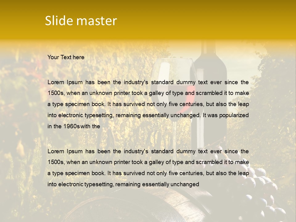 Leaf Cask Yard PowerPoint Template