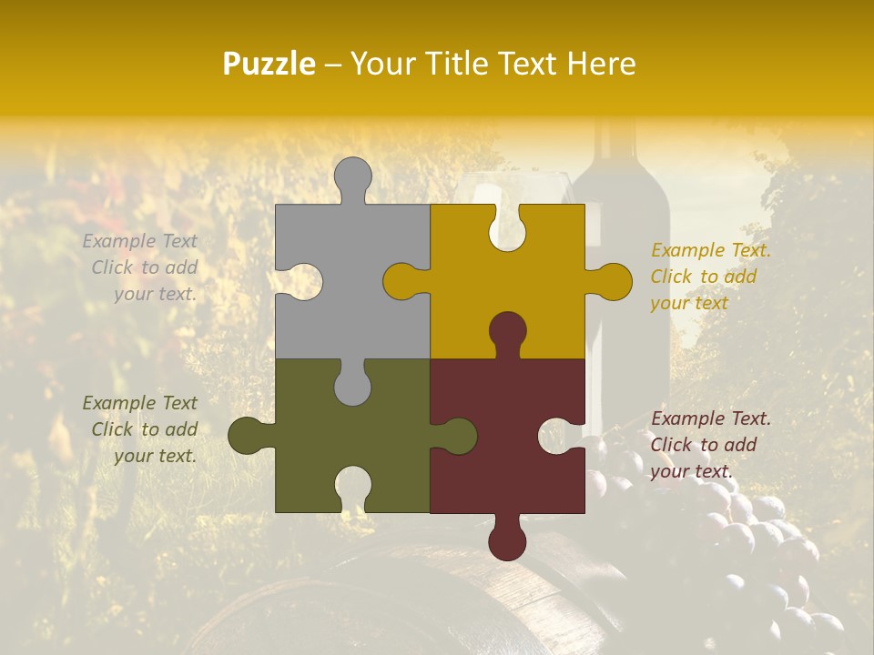 Leaf Cask Yard PowerPoint Template