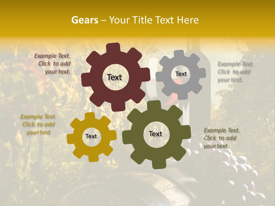 Leaf Cask Yard PowerPoint Template