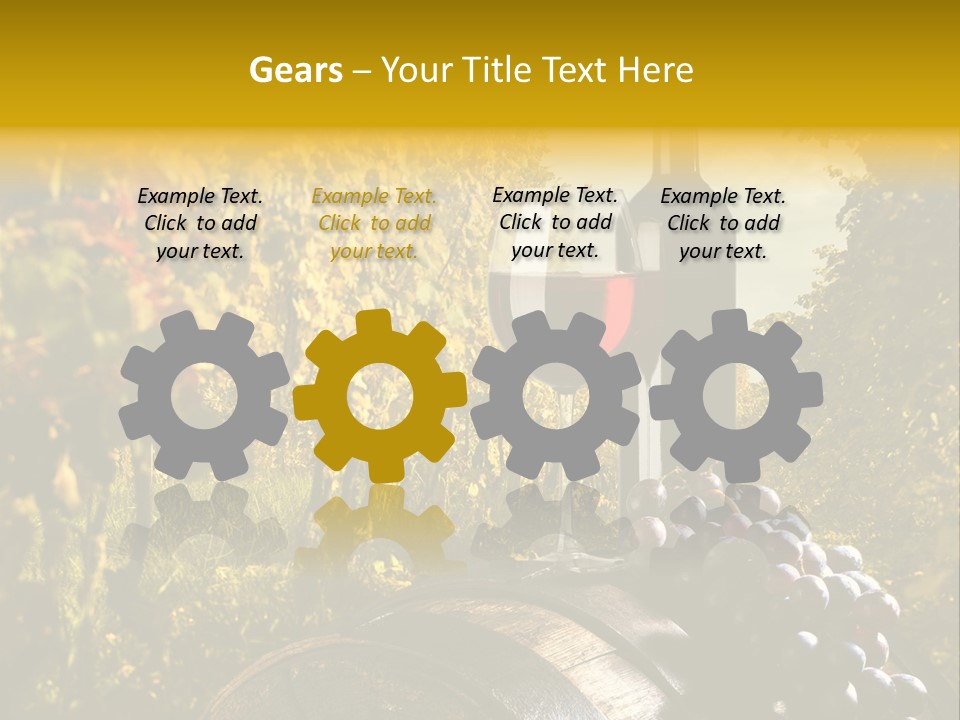 Leaf Cask Yard PowerPoint Template