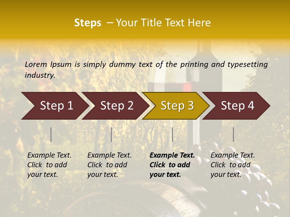 Leaf Cask Yard PowerPoint Template