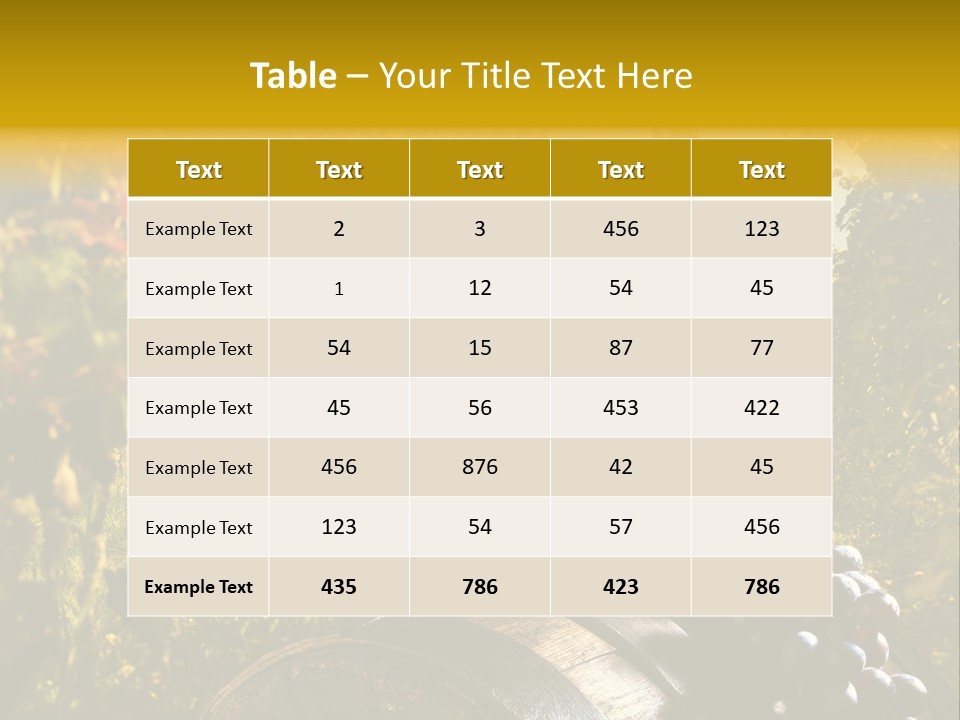 Leaf Cask Yard PowerPoint Template
