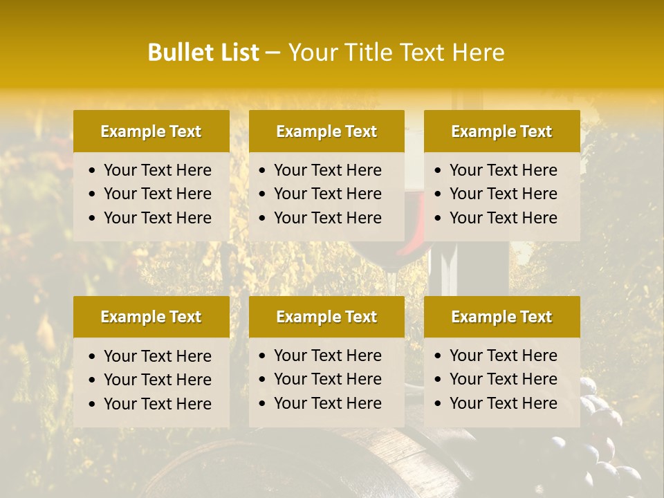 Leaf Cask Yard PowerPoint Template