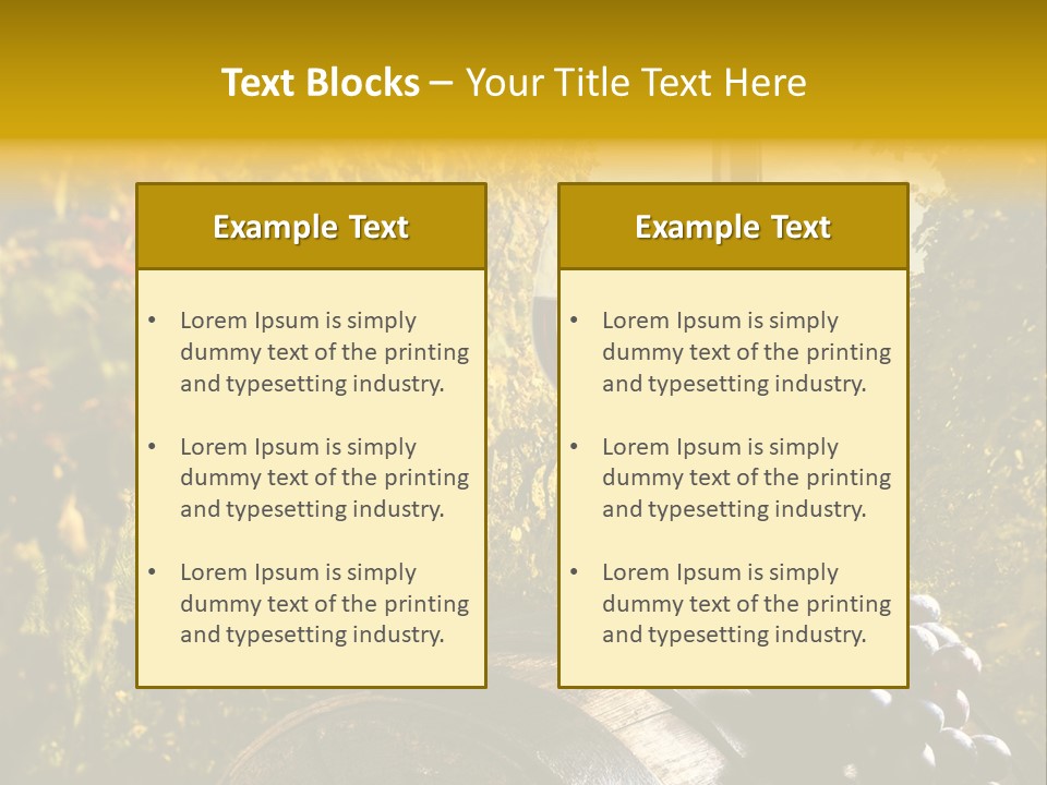 Leaf Cask Yard PowerPoint Template