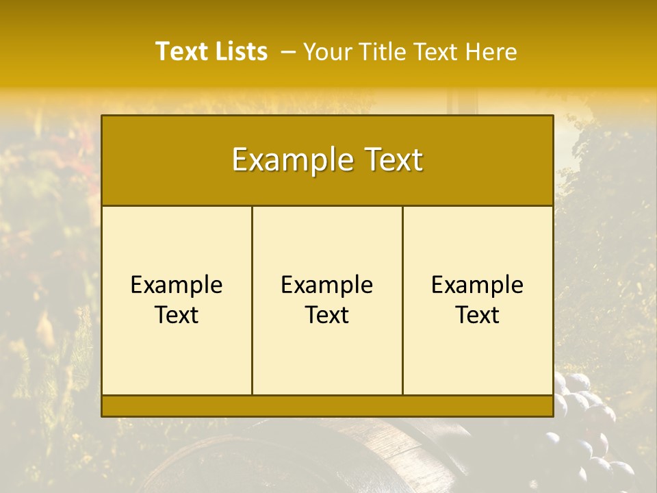 Leaf Cask Yard PowerPoint Template